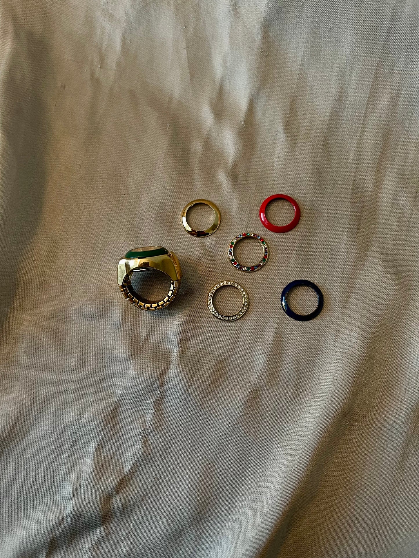 *Working* Rare Interchangeable Bezel Ring Set