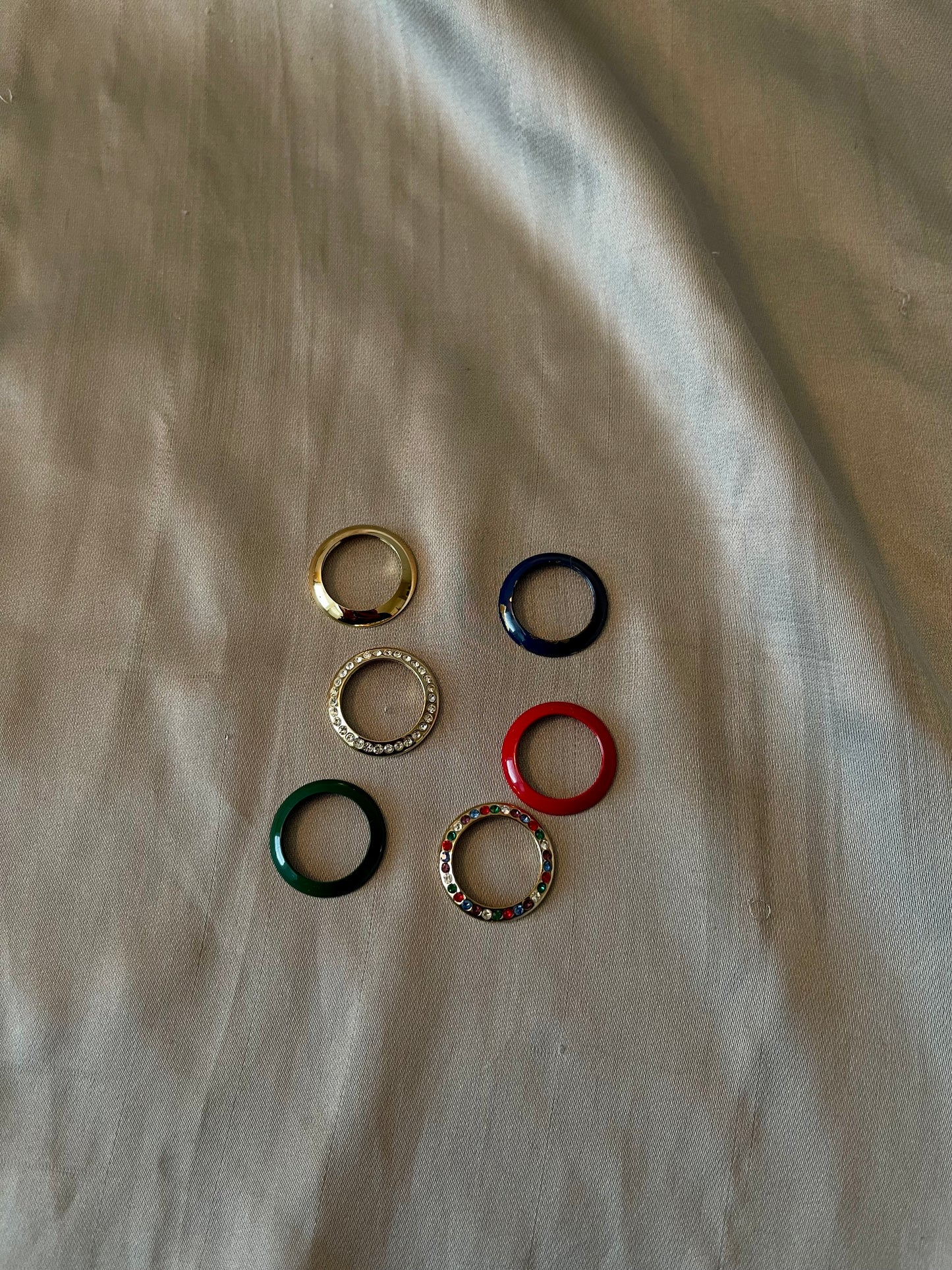 *Working* Rare Interchangeable Bezel Ring Set