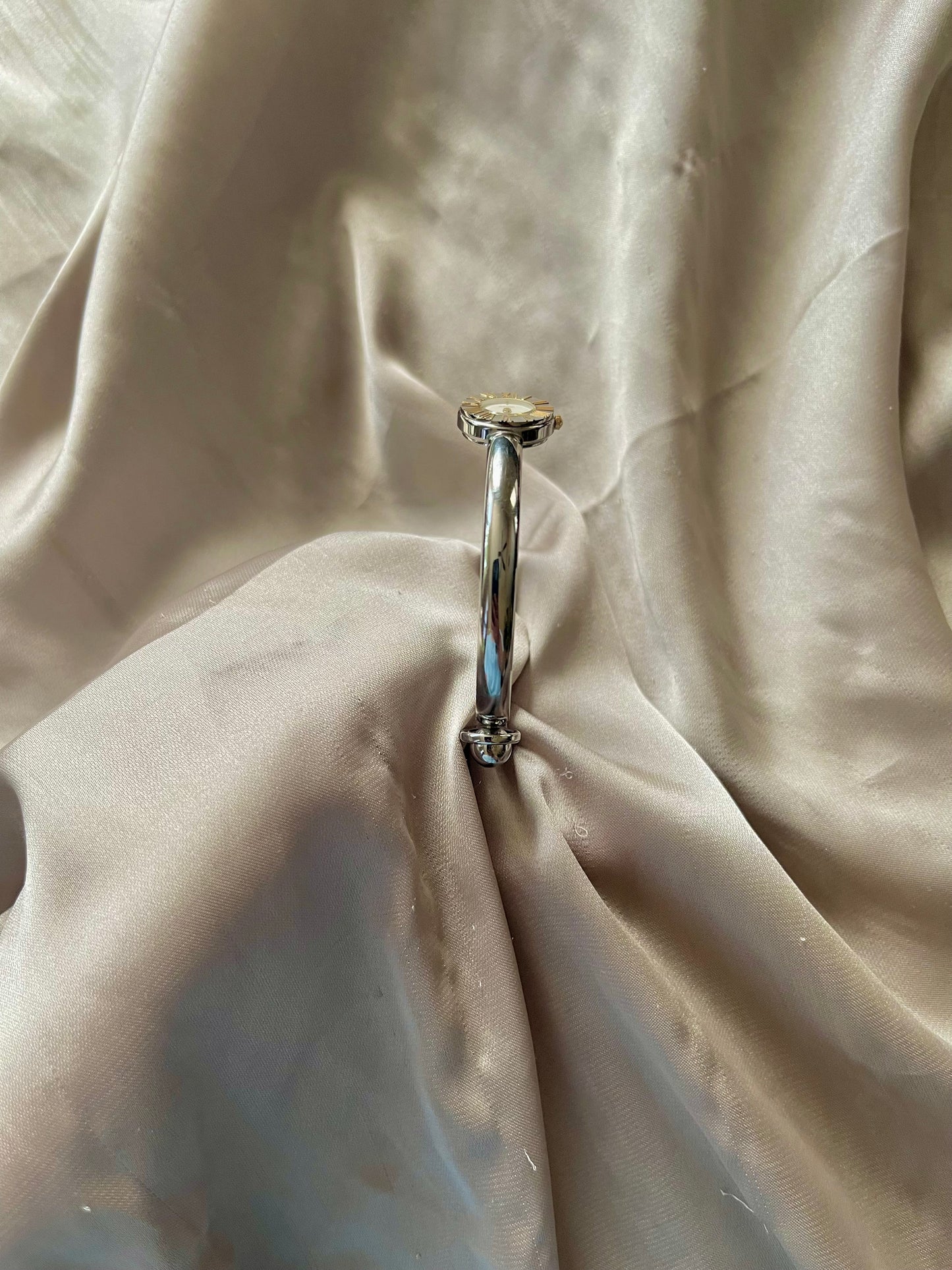*Working* RARE SEIKO Silver Bangle Watch