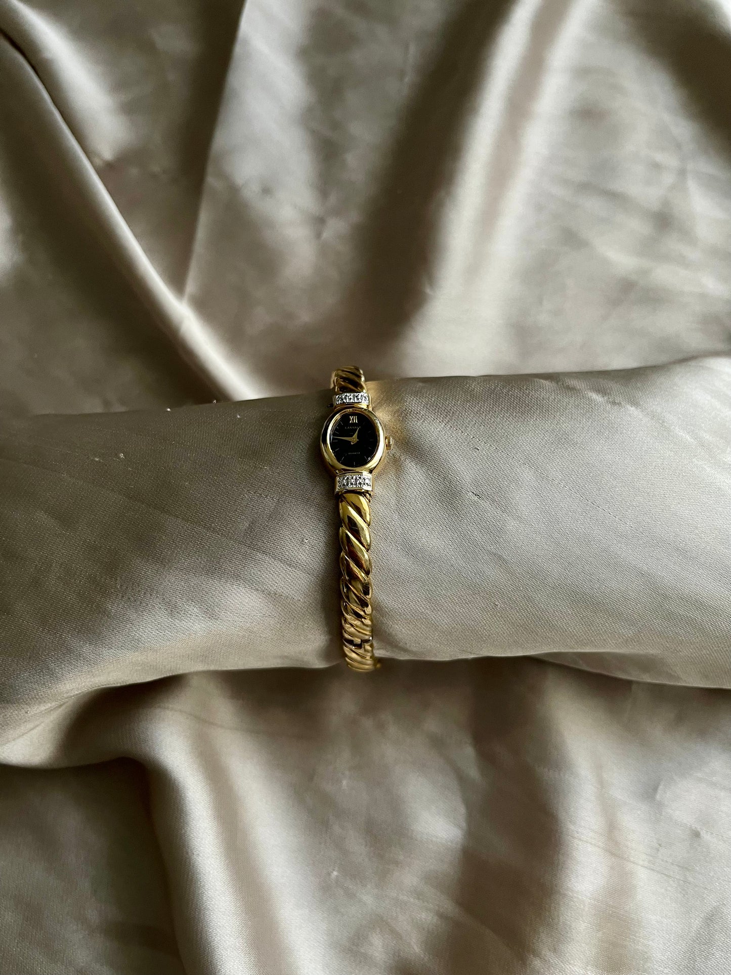 *Working* RARE 90's Tiny Seiko Articulated Bangle Watch