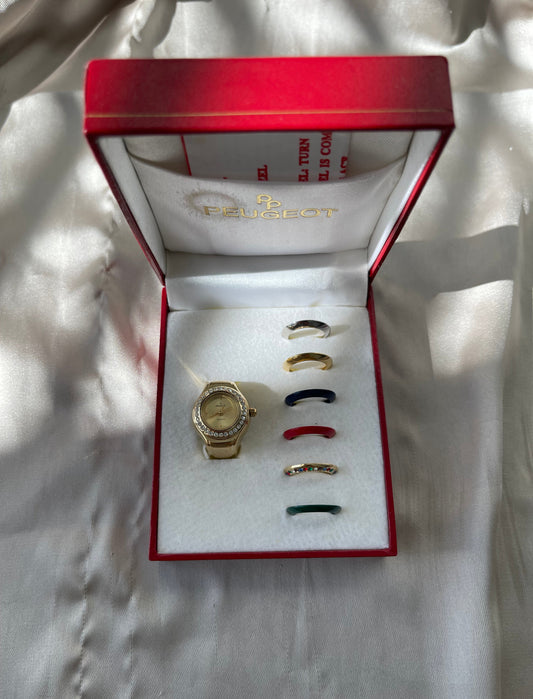 *Working* Rare Interchangeable Bezel Ring Set