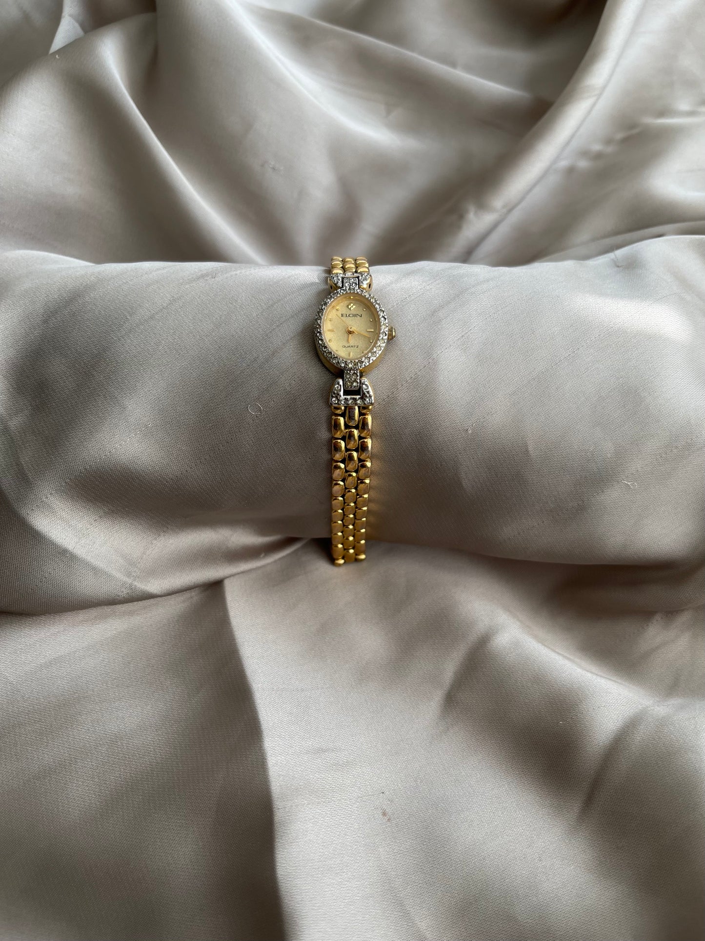 *Working* Diamond Bezel Two-Tone Watch