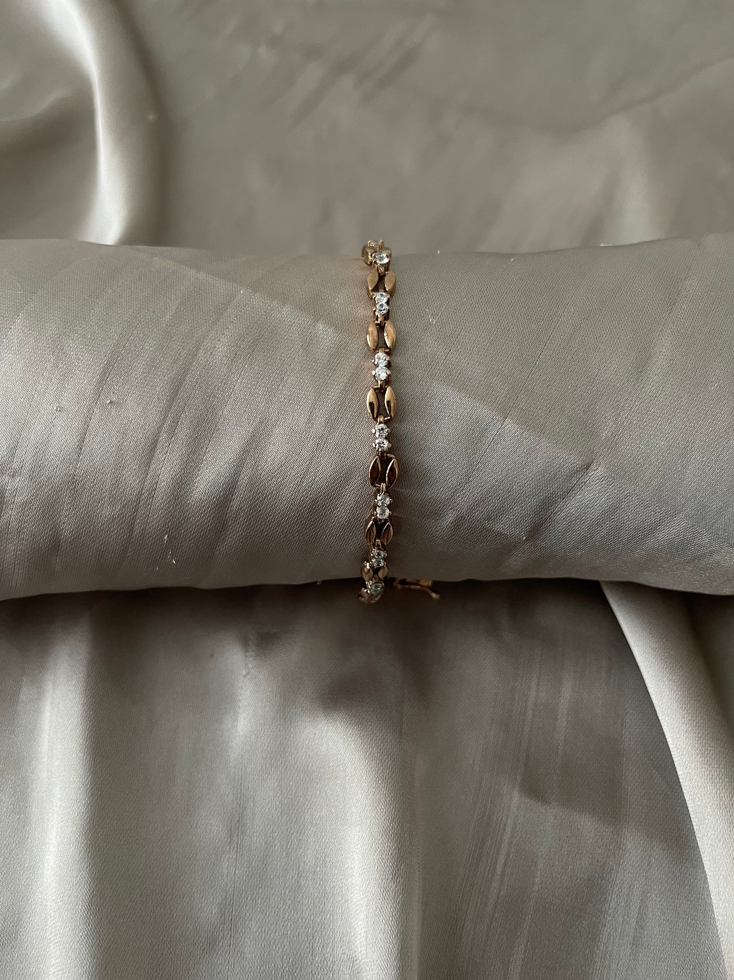 Crystal Tennis Rose GoldTone Watch The Vintage Hours