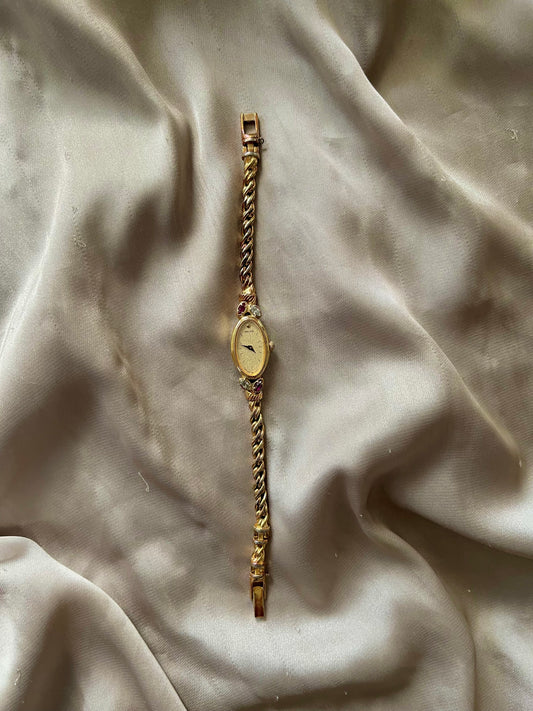*Working* Ultra-Rare Genuine Marquise Ruby Watch