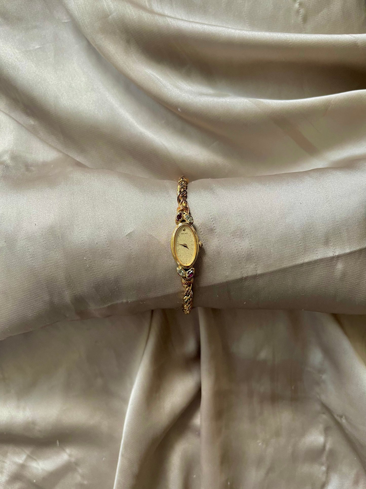 *Working* Ultra-Rare Genuine Marquise Ruby Watch