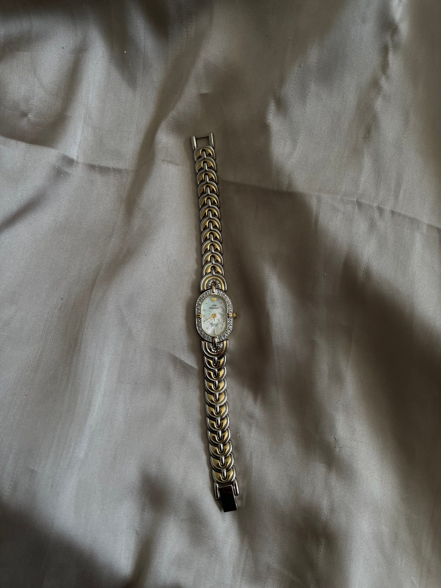 Two-Tone Mother of Pearl Watch