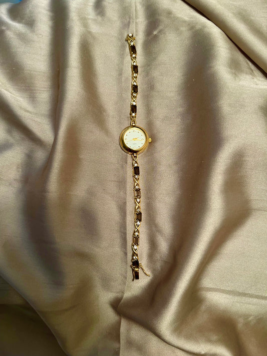 *Working* Smoky Topaz Tennis Watch